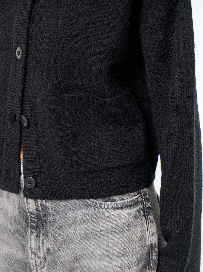 Effen vest Zwart - Kiabi