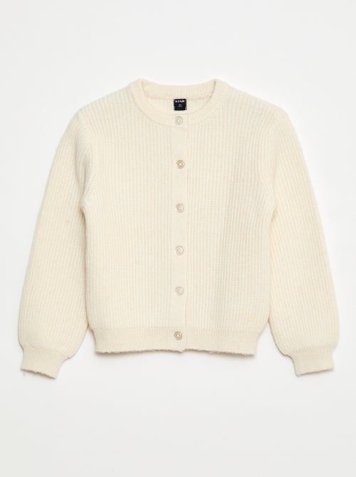 Effen vestje van grofgebreid tricot - Kiabi