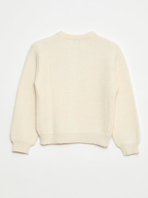 Effen vestje van grofgebreid tricot - Kiabi