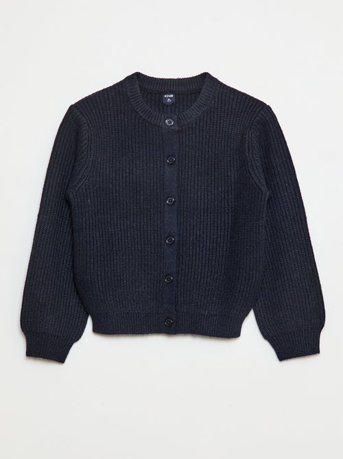 Effen vestje van grofgebreid tricot - Kiabi