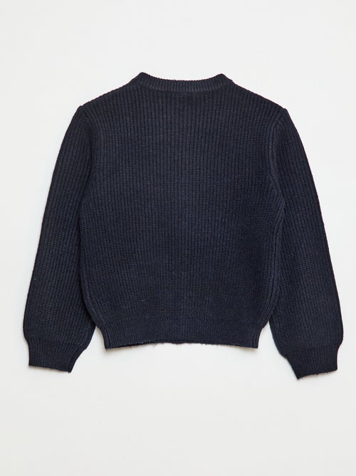 Effen vestje van grofgebreid tricot - Kiabi