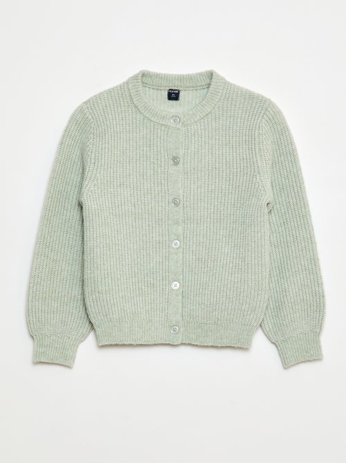 Effen vestje van grofgebreid tricot - Kiabi