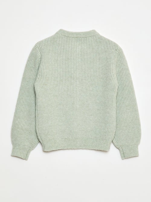 Effen vestje van grofgebreid tricot - Kiabi