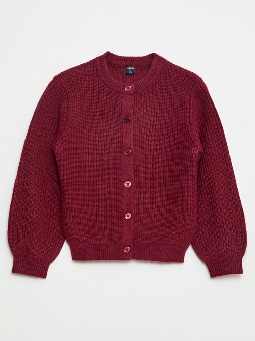 Effen vestje van grofgebreid tricot - Kiabi