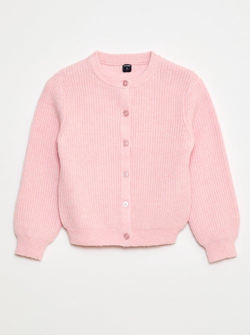 Effen vestje van grofgebreid tricot - Kiabi