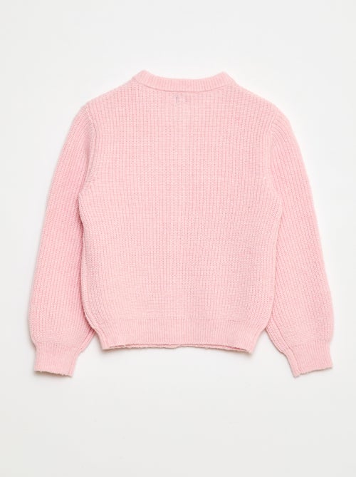 Effen vestje van grofgebreid tricot - Kiabi