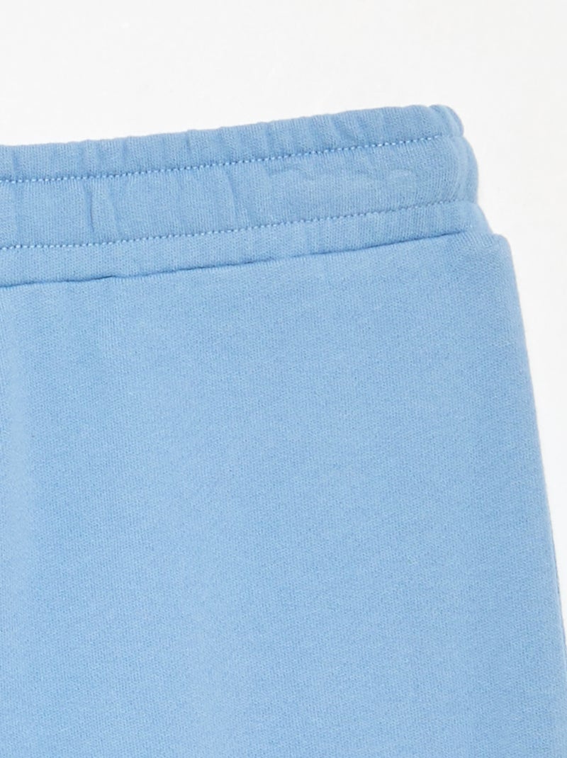 Effen wide leg-broek Blauw - Kiabi