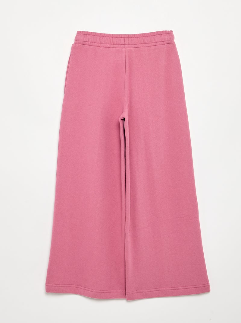 Effen wide leg-broek Rose - Kiabi
