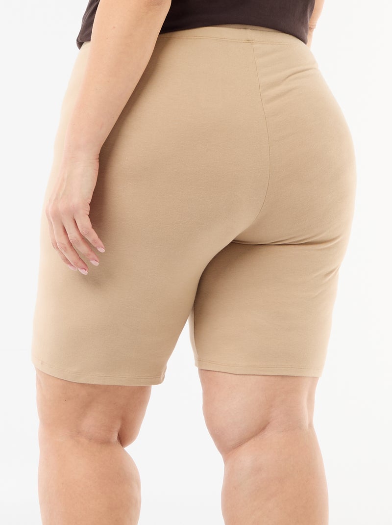 Effen wielrenshort Biege - Kiabi