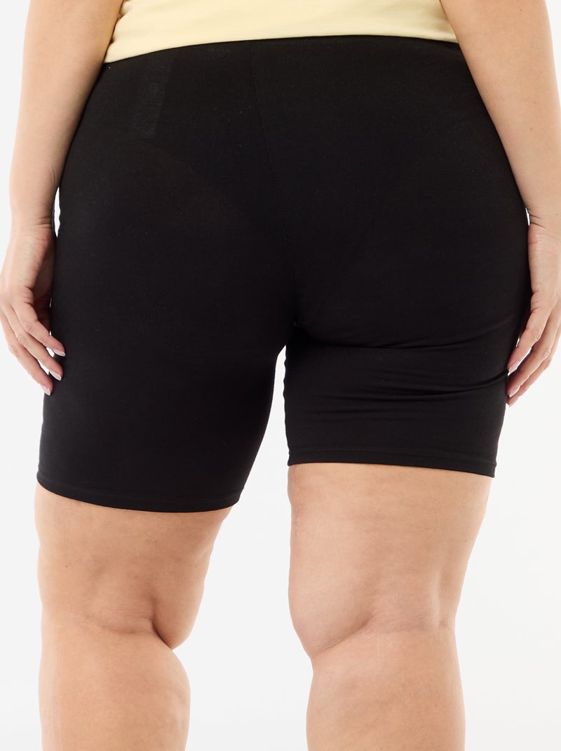 Effen wielrenshort Zwart - Kiabi