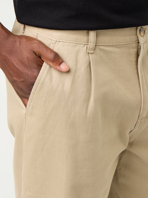 Effen wijde broek met relaxte pasvorm - Kiabi