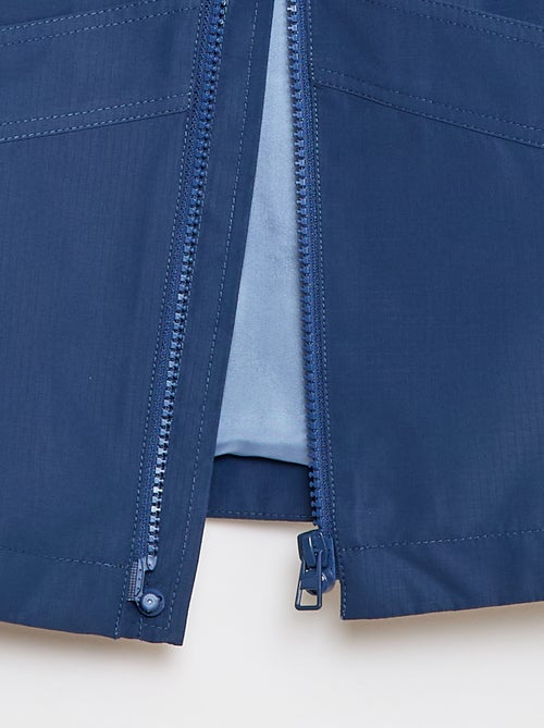 Effen windjack met capuchon - Makkelijk aan te trekken collectie - Kiabi