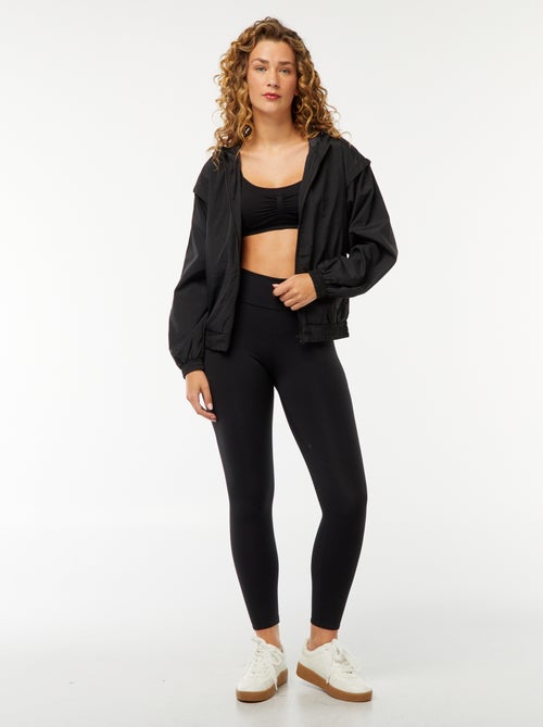 Effen windjack met capuchon - Kiabi