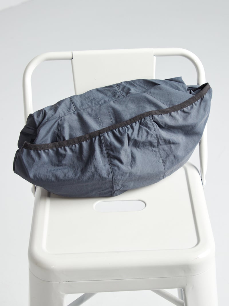 Effen windjack, opvouwbaar in de capuchon BLAUW - Kiabi
