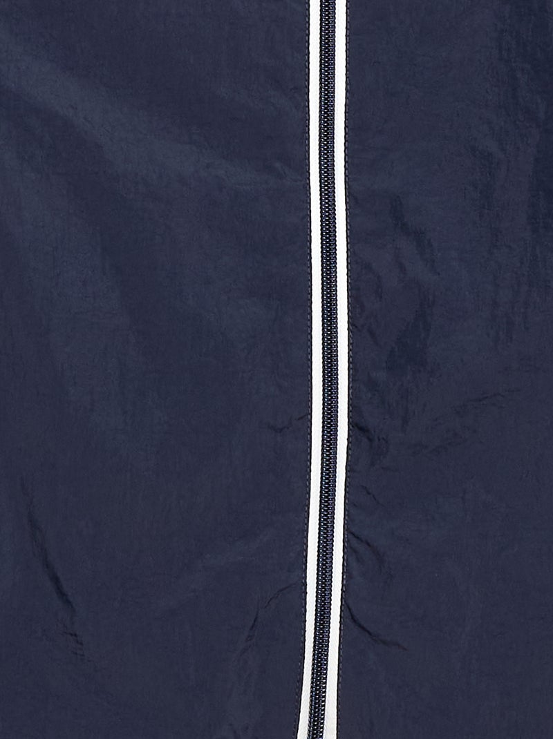 Effen windjas dat in de capuchon kan worden opgeborgen Marineblauw - Kiabi