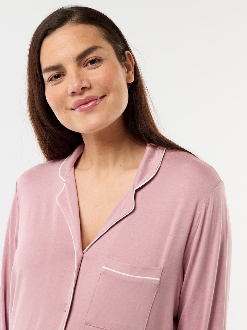 Effen zwangerschaps-nachthemd Rose - Kiabi