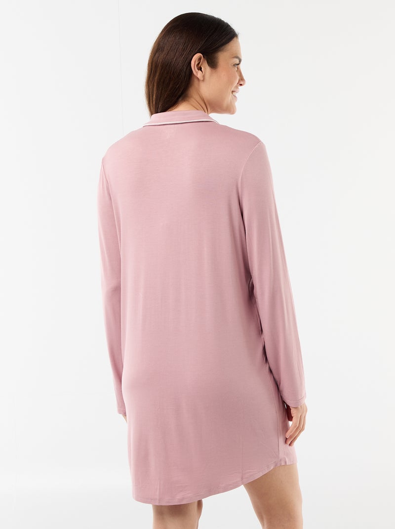 Effen zwangerschaps-nachthemd Rose - Kiabi
