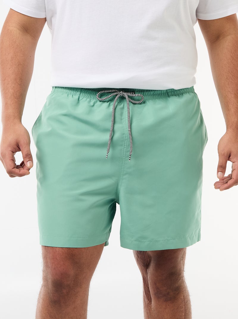 Effen zwemshort Groen - Kiabi