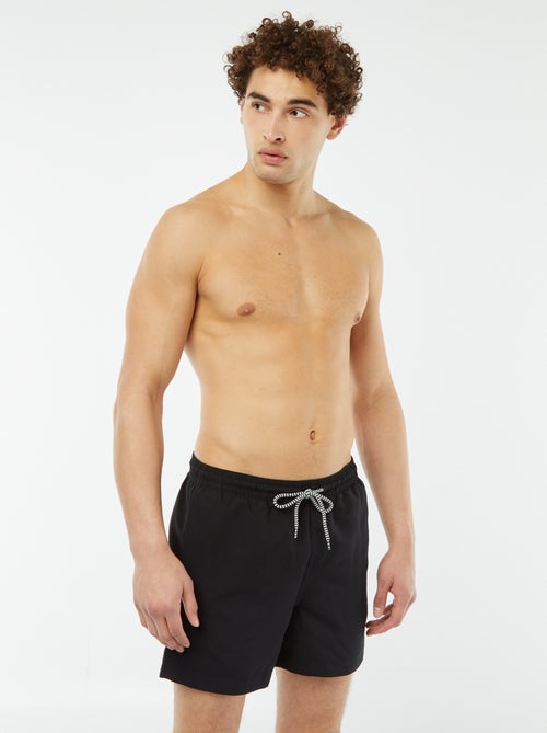 Effen zwemshort met koordjes - Kiabi