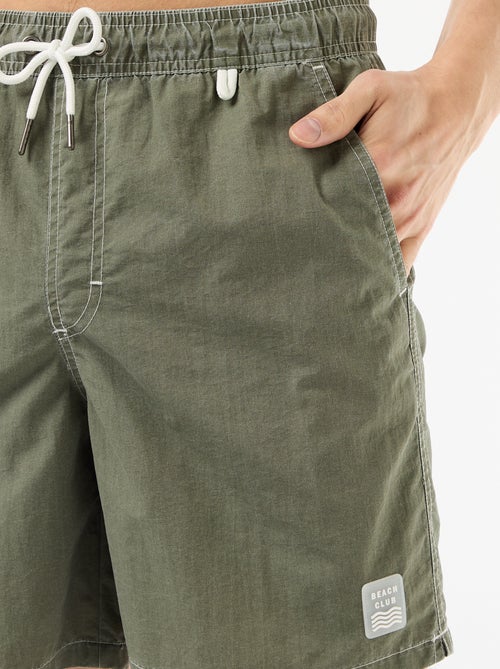 Effen zwemshort met zakken - Kiabi