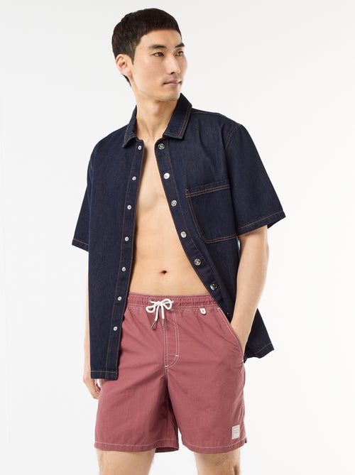 Effen zwemshort met zakken - Kiabi