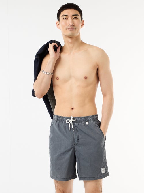 Effen zwemshort met zakken - Kiabi