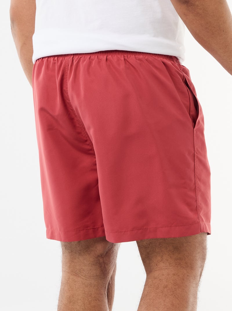 Effen zwemshort Oranje - Kiabi