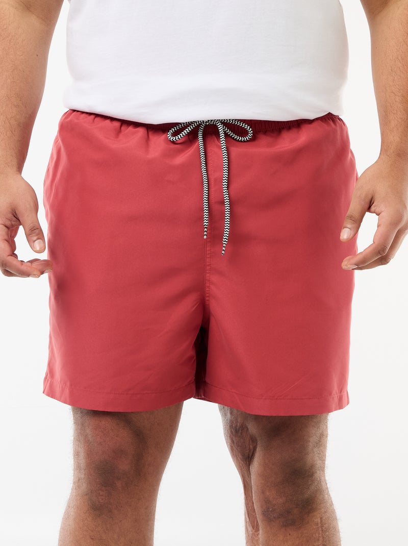 Effen zwemshort Oranje - Kiabi