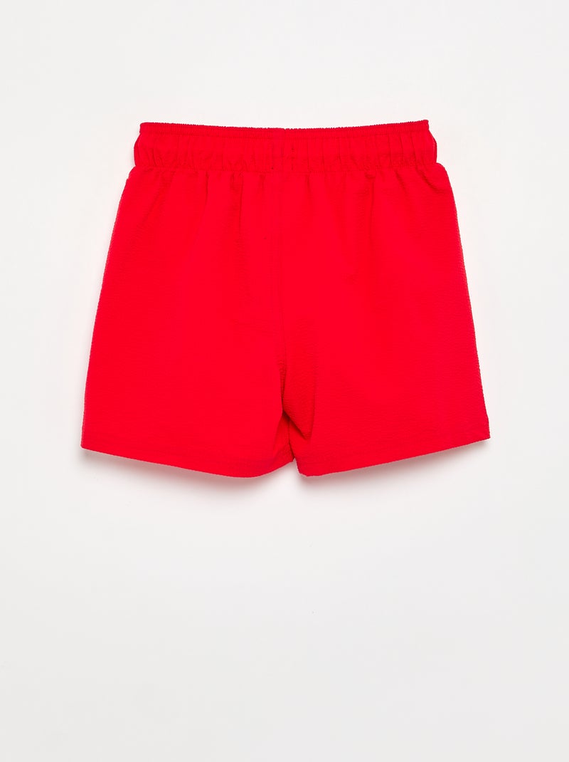 Effen zwemshort Rood - Kiabi