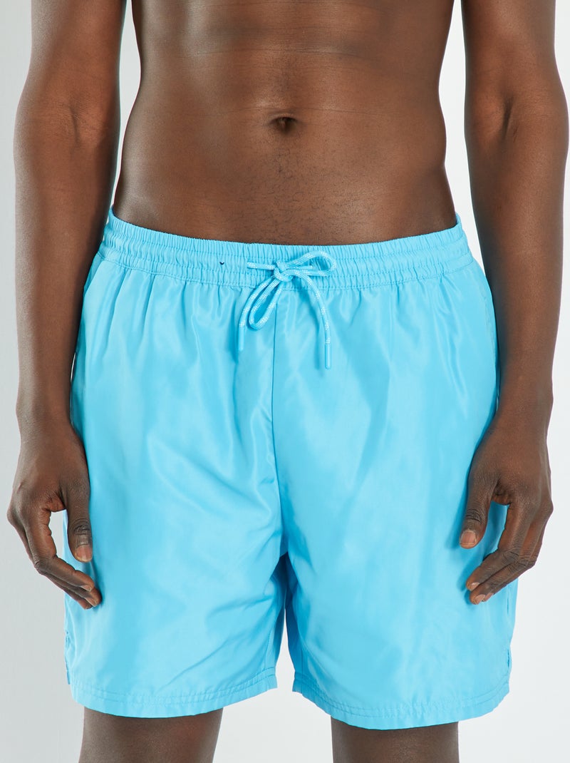 Effen zwemshort turquoise - Kiabi