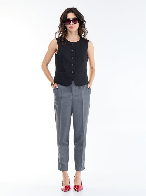 Effenen mouwloze kostuumgilet - Kiabi