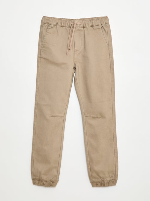 Elastische broek van katoen - Kiabi