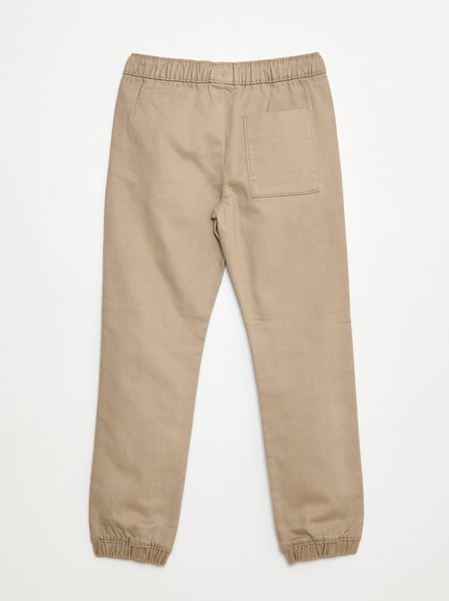 Elastische broek van katoen - Kiabi