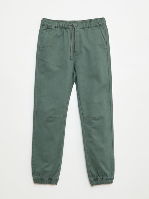 Elastische broek van katoen - Kiabi
