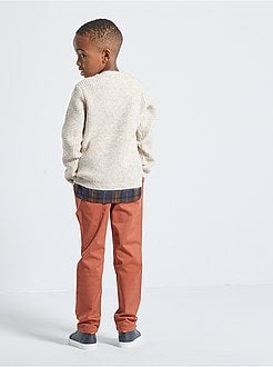 Elastische chino broek - Kiabi