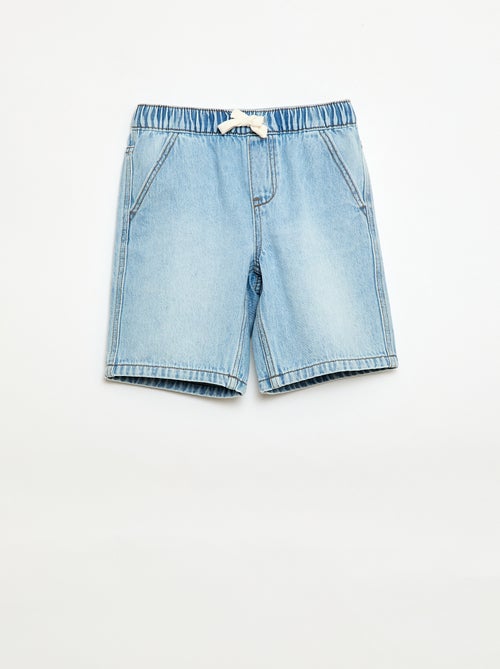 Elastische jeansshort - Kiabi