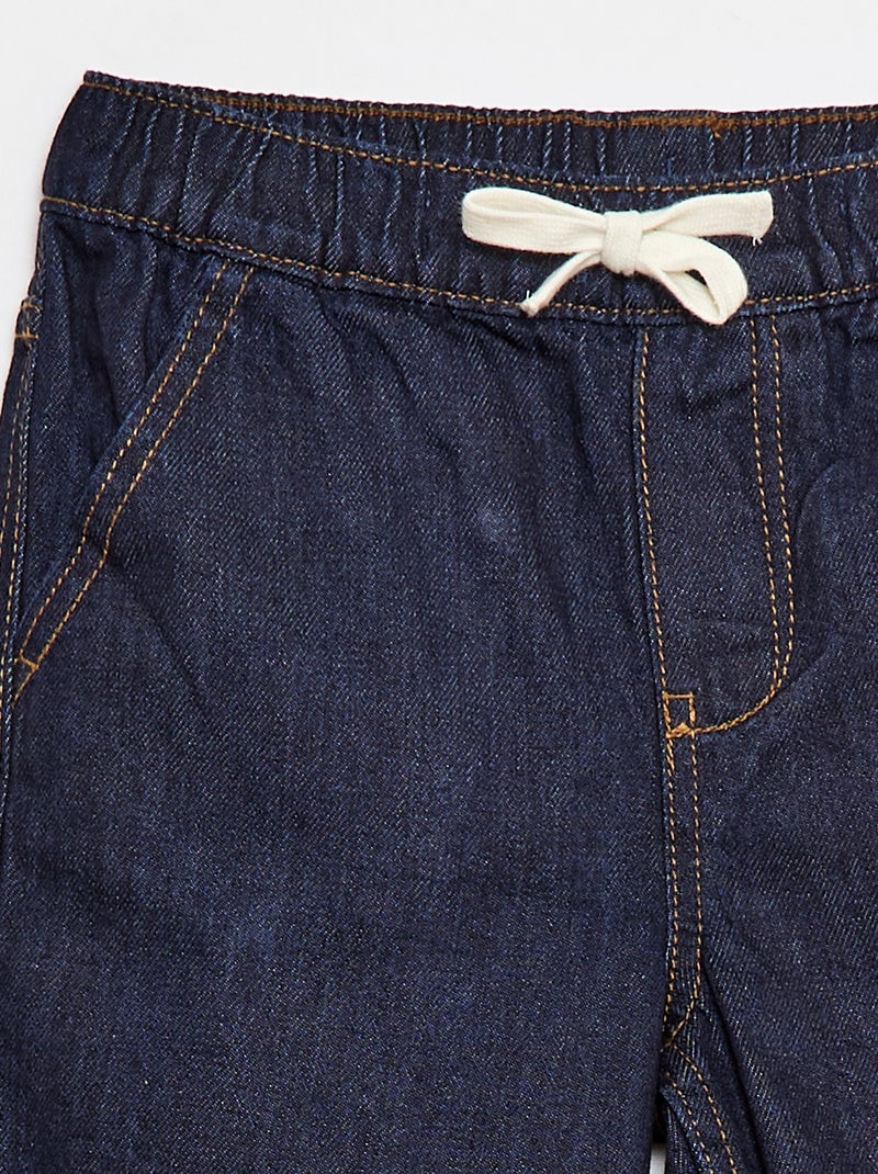 Elastische jeansshort Blauw - Kiabi