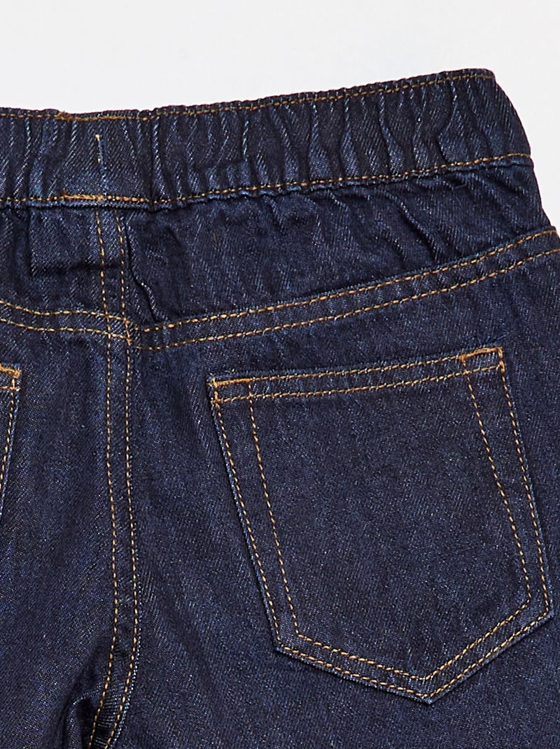Elastische jeansshort Blauw - Kiabi