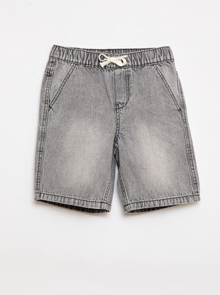Elastische jeansshort