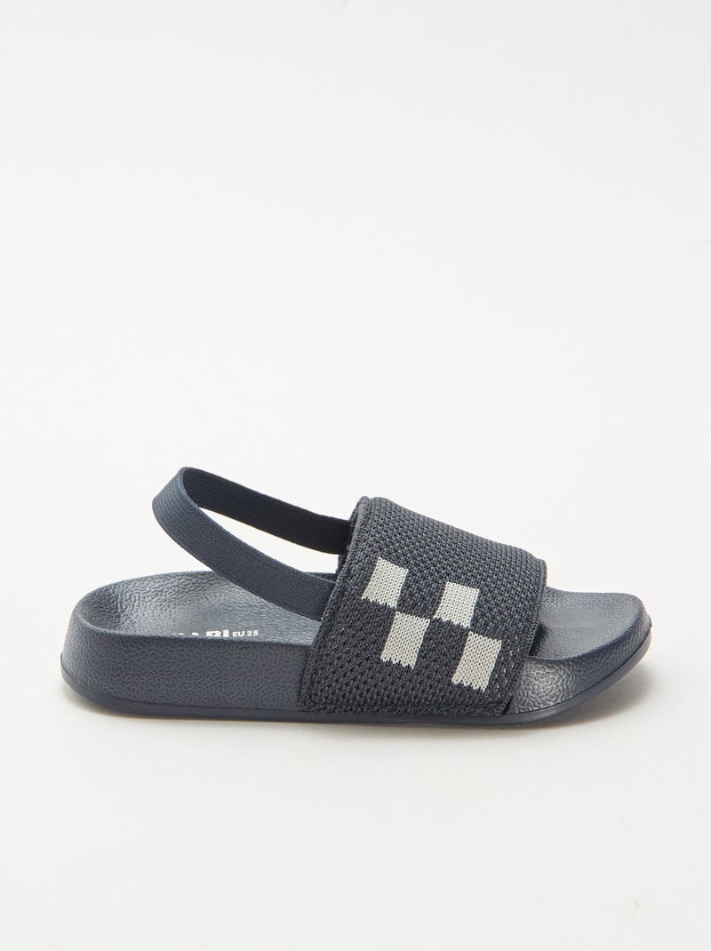 Elastische zwembadslippers Blauw - Kiabi