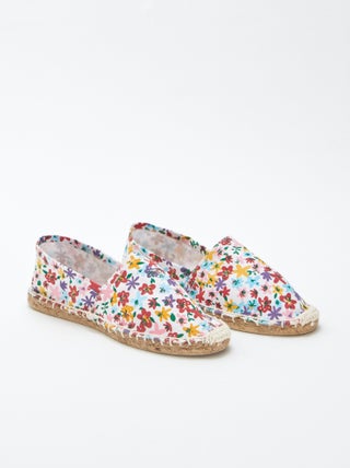 Espadrilles met bloemmotief