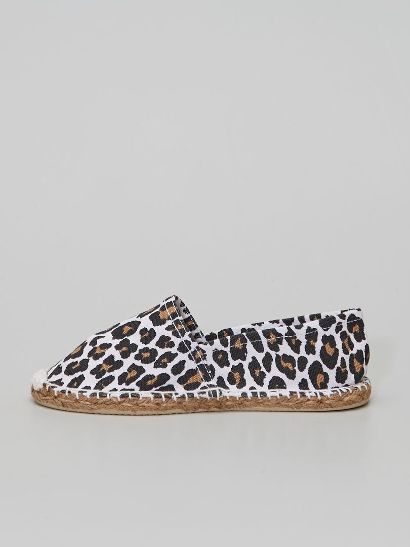 Espadrilles met luipaardprint