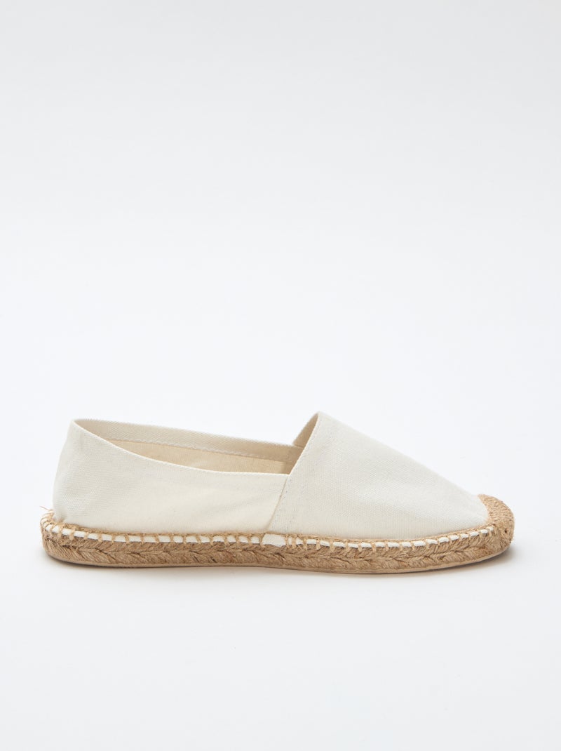 Espadrilles met print Biege - Kiabi