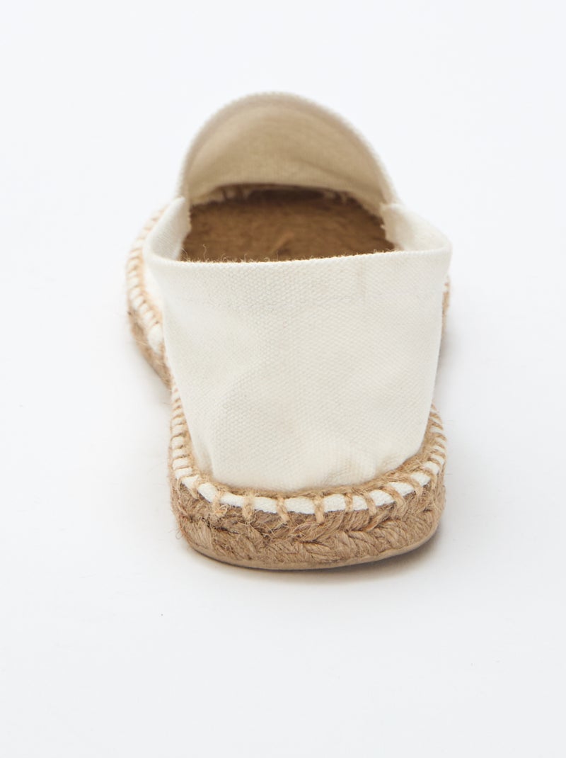 Espadrilles met print Biege - Kiabi