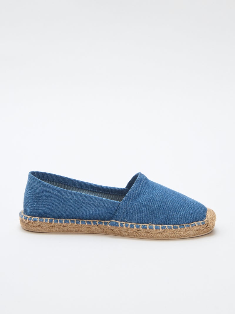 Espadrilles met print Blauw - Kiabi