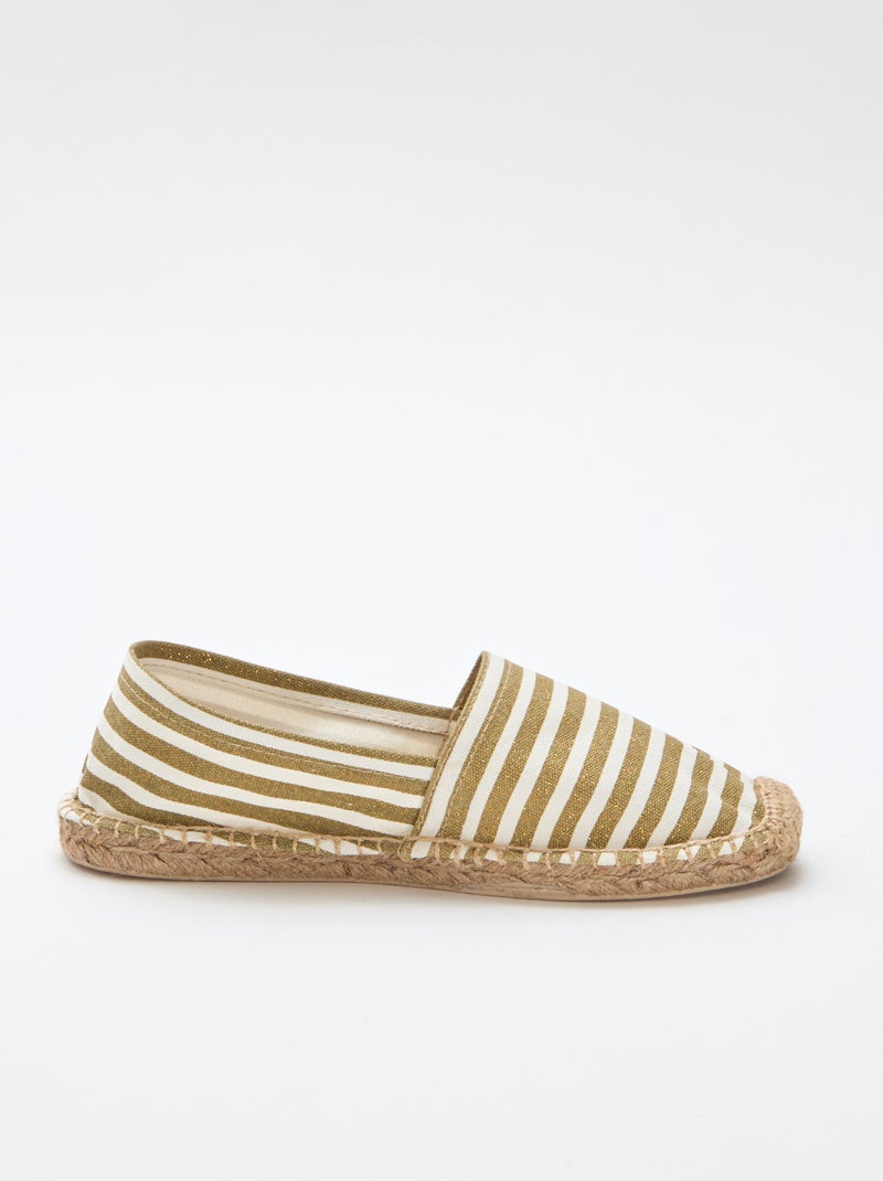 Espadrilles met print Geel - Kiabi