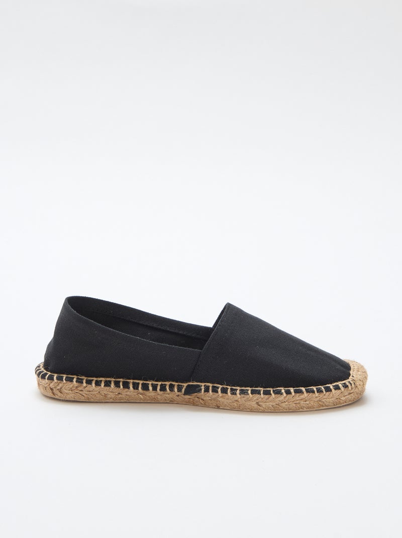 Espadrilles met print Zwart - Kiabi