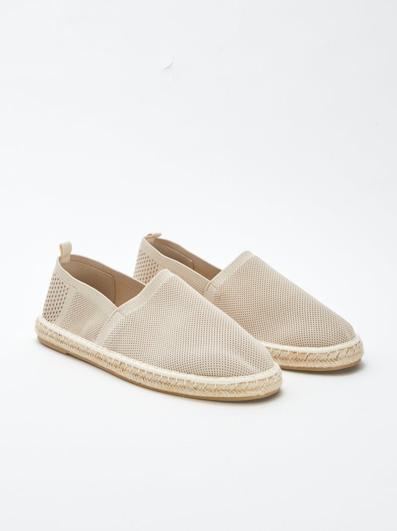 Espadrilles van leuke stof BIEGE - Kiabi