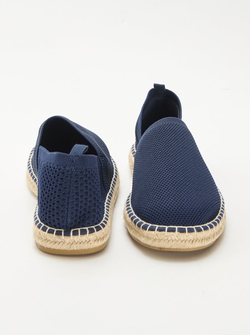 Espadrilles van mesh Blauw - Kiabi