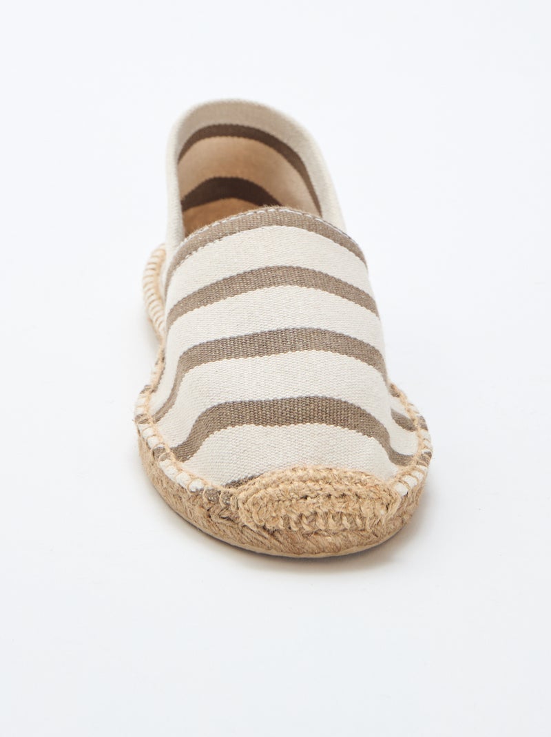 Espadrilles van mesh Kaki - Kiabi